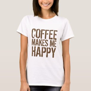 Koffie Maakt Me Gelukkig T-shirt