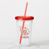 Koffie maakt me minder moordend grappig citaat acryl drinkbeker (Achterkant)