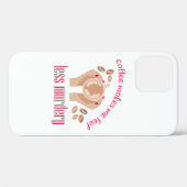Koffie maakt me minder moordend grappig citaat Case-Mate iPhone case (Achterkant (horizontaal))