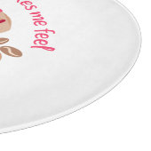 Koffie maakt me minder moordend grappig citaat snijplank (Hoek)