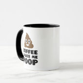 Koffie maakt me poep-Mok Mok (Voorkant links)
