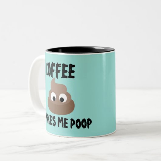 KOFFIE MAAKT ME POOP MOKKEN MOK CUP (Voorkant links)