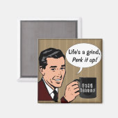 Koffie Magnet Magneet (Voorkant / Achterkant)