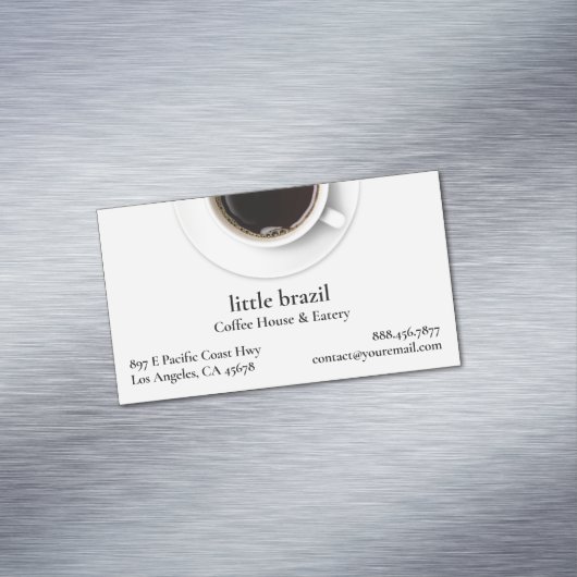 Koffie Magnetisch Visitekaartje (Voorbeeld)