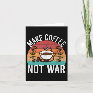 Koffie maken is geen Barista Kaart