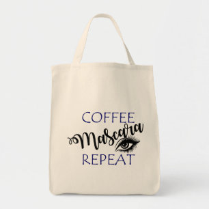 Koffie Mascara Herhaal Tote Bag