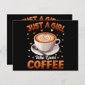 Koffie meisjes vrouwen gewoon een meisje dat van k (Voorkant / Achterkant)