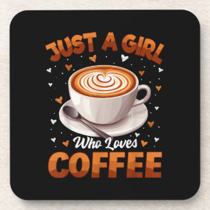 Koffie meisjes vrouwen gewoon een meisje dat van k bier onderzetter