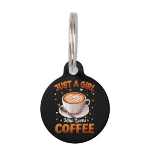 Koffie meisjes vrouwen gewoon een meisje dat van k huisdierpenning