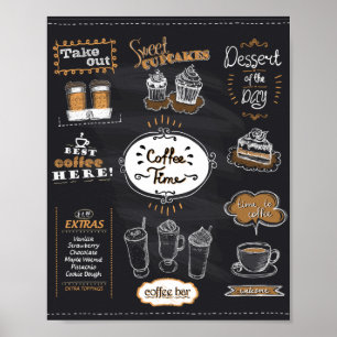 Koffie Menu Poster