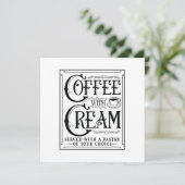 Koffie met Cream Kaart (Staand voorkant)