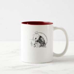 Koffie met de Churchmuis Tweekleurige Koffiemok