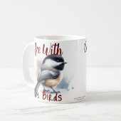 Koffie met de vogels koffiemok (Voorkant links)