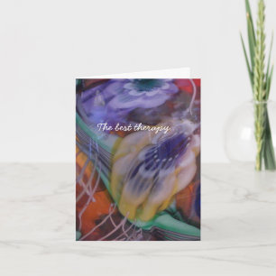 Koffie met een vriend is therapie kaart