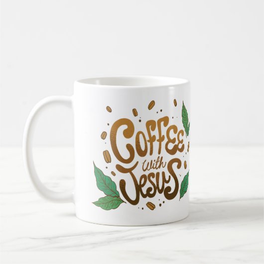 Koffie met Jezus Koffee Mok (Links)