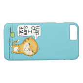Koffie met kattenkat Case-Mate iPhone case (Achterkant (Horizontaal))