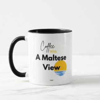 Koffie Met Maltees Uitzicht Mok | AMAR Prints