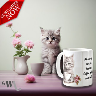 Koffie met mijn kat koffiemok