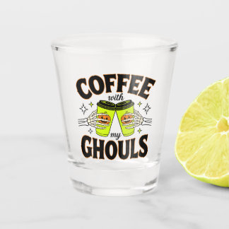Koffie Met Mijn Spookachtige Vrienden Funny Hallow Shot Glas