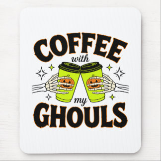 Koffie Met Mijn Spookjes Grappige Halloween Koffie Muismat
