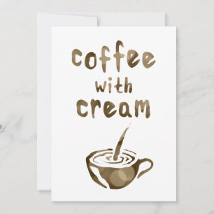 koffie met room bokeh kaart