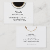 Koffie met Stain Chubby Visitekaartje (Voorkant / Achterkant)