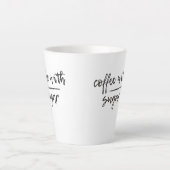 Koffie met suiker latte mok (Voorkant)