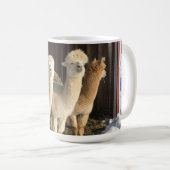 Koffie Mok - Alpaca's in de winterzon (Voorkant rechts)