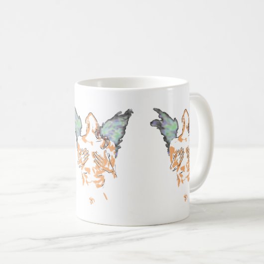 KOFFIE MOK ANGEL WINGS (Voorkant rechts)