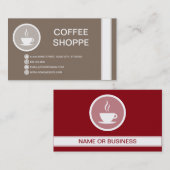 KOFFIE MOK bubble Visitekaartje (Voorkant / Achterkant)