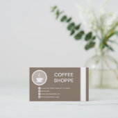 KOFFIE MOK bubble Visitekaartje (Staand voorkant)