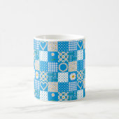 koffie-Mok: Daisychains, Faux Patchwork Koffiemok (Center)