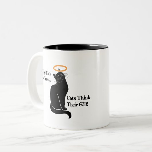 Koffie Mok Design Dogs denken dat ze menselijke ka (Voorkant links)