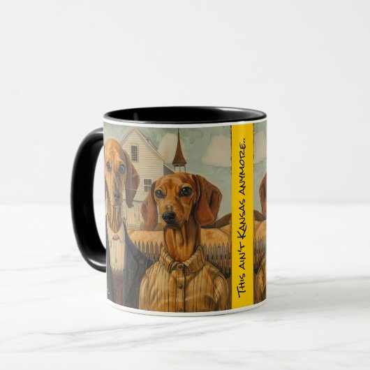 Koffie Mok, "Dit is Kansas niet meer" Mok (Voorkant links)