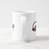 Koffie-Mok - Dubbele Loop Podcast Extra Grote Beker (Achterkant)