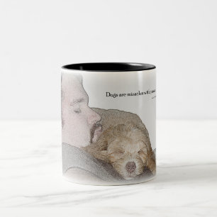 Koffie-mok eerbetoon betekent beste vriend tweekleurige koffiemok