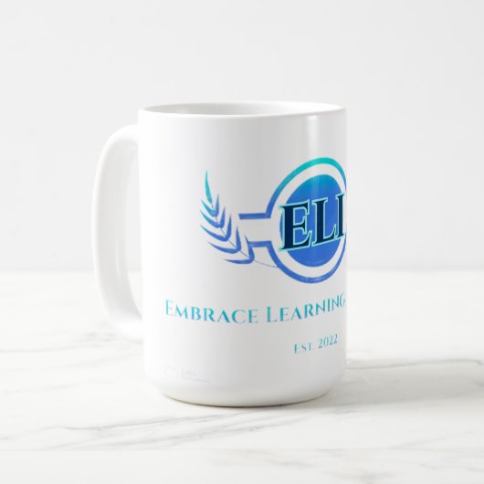 Koffie Mok – Embrace Learning Institute Logo (Voorkant links)