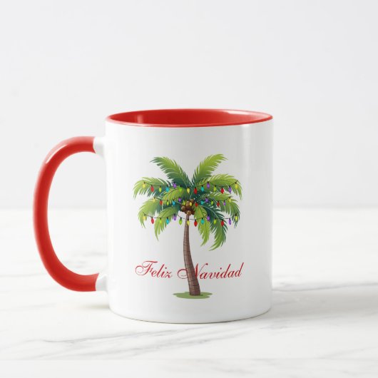 Koffie Mok Feliz Navidad (Links)