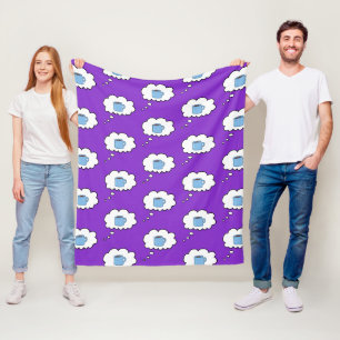 Koffie Mok Gedachte Bubble Fleece Deken