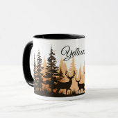 Koffie-Mok-geelsteen deer Mok (Voorkant links)
