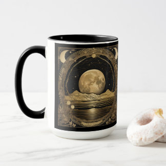 Koffie Mok - Gouden Maan over vredig water