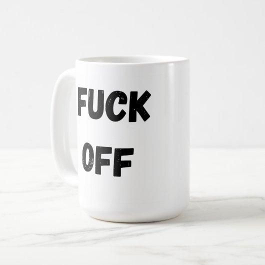 Koffie Mok, Grappige Mok, Offensive Coffee Mok (Voorkant links)