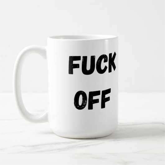 Koffie Mok, Grappige Mok, Offensive Coffee Mok (Links)