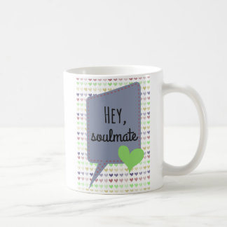 Koffie-Mok - Hé Soulmate - voor haar - voor hem Koffiemok