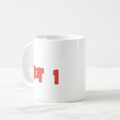Koffie Mok "Hot 1" (Voorkant links)