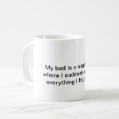 Koffie mok humor (Voorkant links)