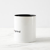 Koffie Mok: "Ik hou van mijn vriend" Tweekleurige Koffiemok (Center)