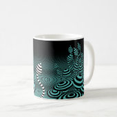Koffie mok Jade Magic Mushrooms keramiek. (Voorkant rechts)