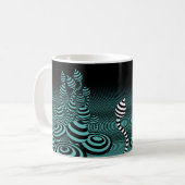 Koffie mok Jade Magic Mushrooms keramiek. (Voorkant links)