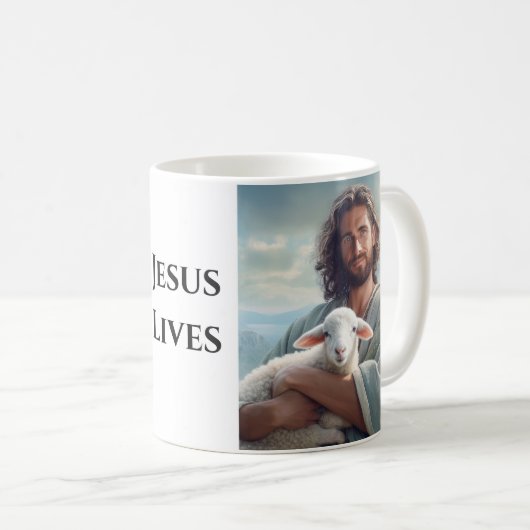 Koffie Mok Jesus leeft (Voorkant rechts)